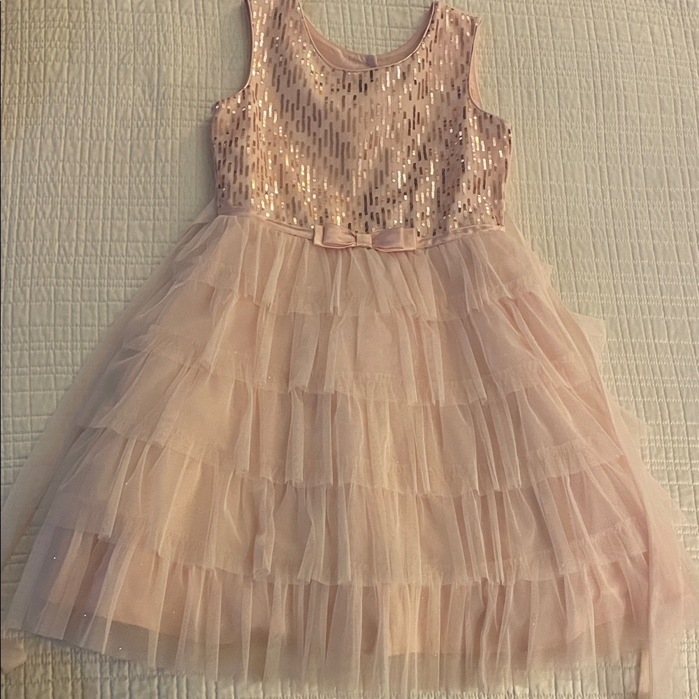 Pink Sequin Tulle Dress